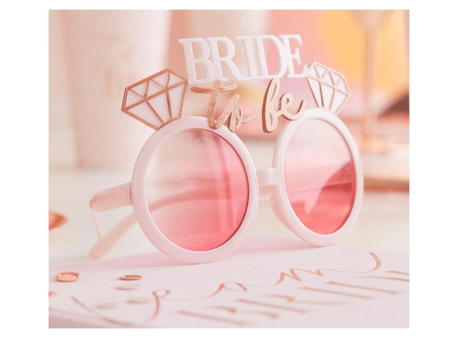Bride to Be ροζ γυαλιά με μονόπετρα για μπατσελορέτ πάρτυ