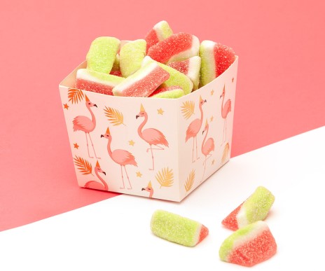 flamingo treat boxes