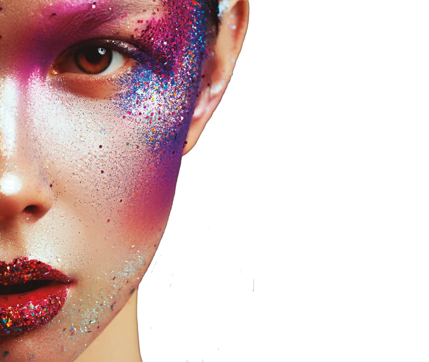 Τζελ με γκλίτερ για face painting σε άσπρο χρώμα