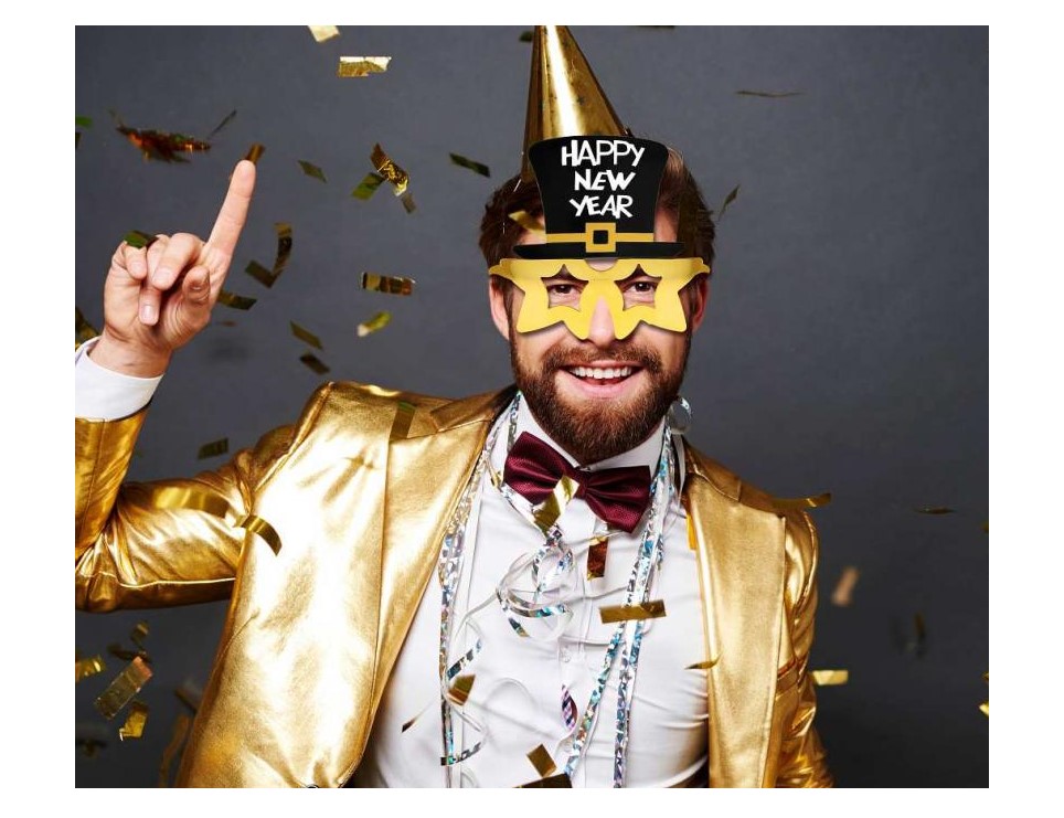 Happy New Year πλαστικά γυαλιά για την Πρωτοχρονιά