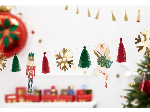 χριστουγεννιάτικη διακόσμηση 2023 γιρλάντα tassel