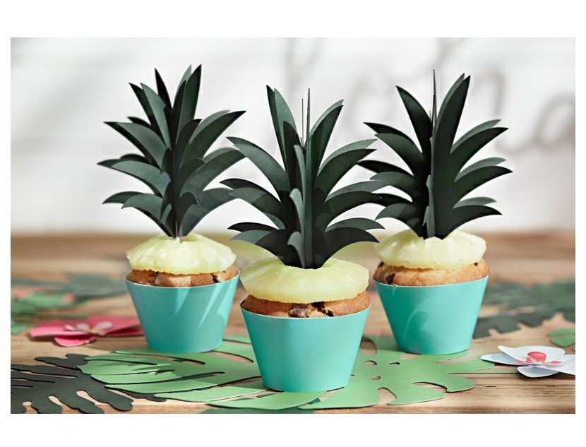 Διακοσμητικά περιτυλίγματα για cupcakes στο χρώμα της μέντας