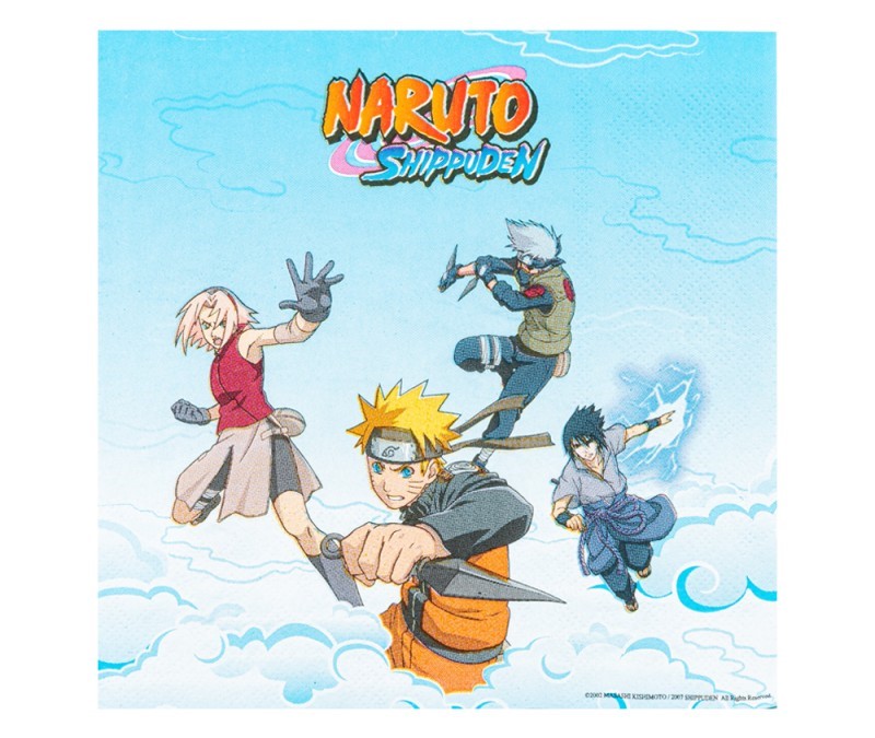 Naruto χαρτοπετσέτες φαγητού 20τμχ