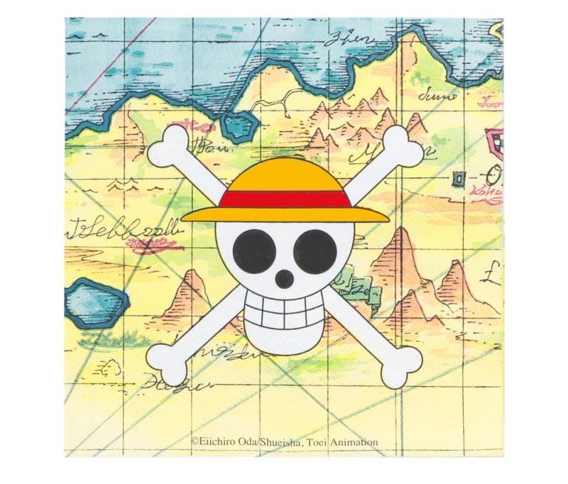 Χαρτοπετσέτες φαγητού με θέμα τον One Piece 20τμχ