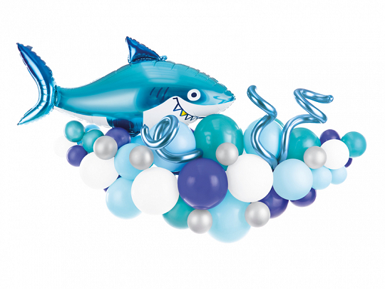 DIY Σετ καρχαρίας γιρλάντα με μπαλόνια