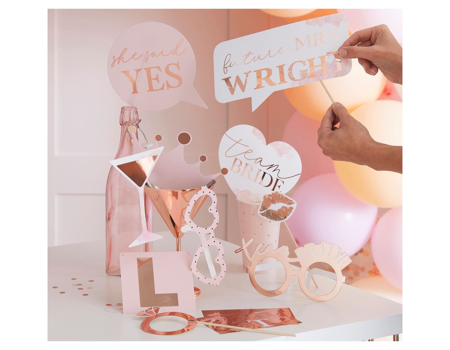 She said yes photo props για bachelorette πάρτυ