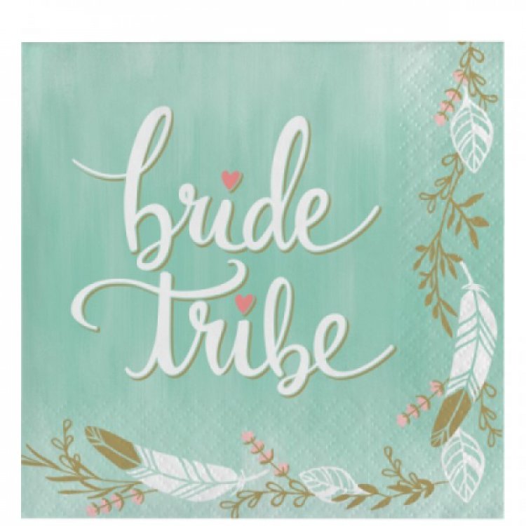 Χαρτοπετσέτες Bride Tribe 16/Τμχ