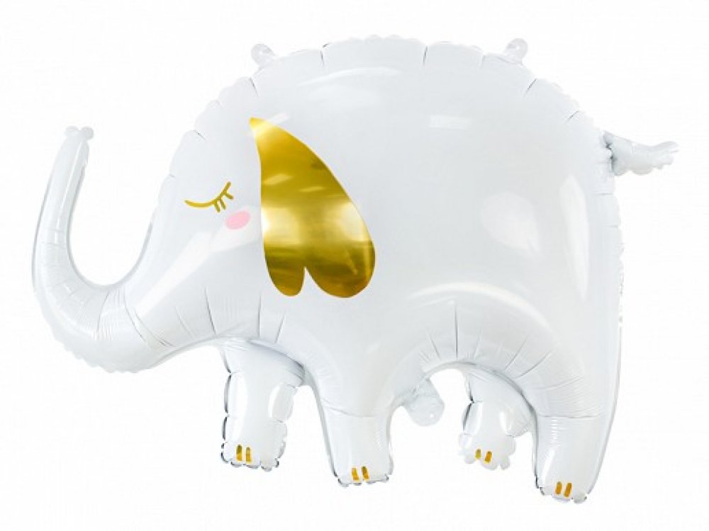 Άσπρο Ελεφαντάκι Supershape Μπαλόνι (61εκ x 46εκ)