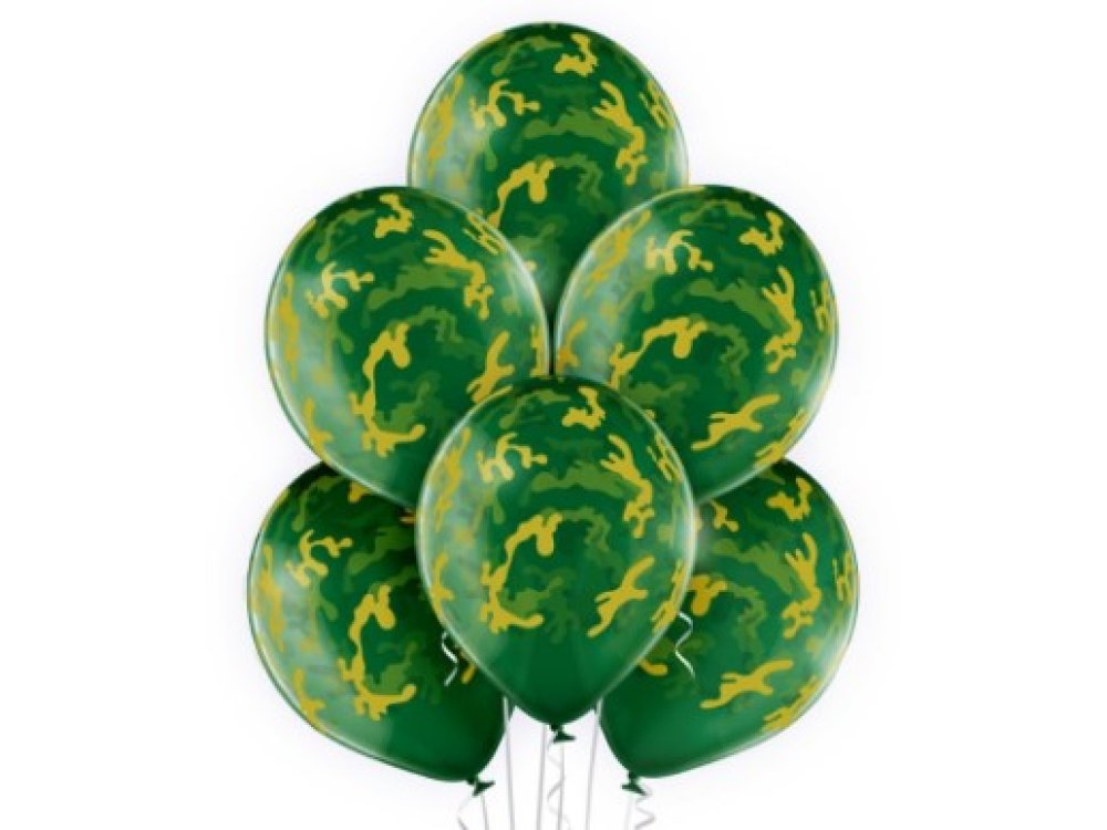 Camouflage Μπαλόνια Λάτεξ (6τμχ)