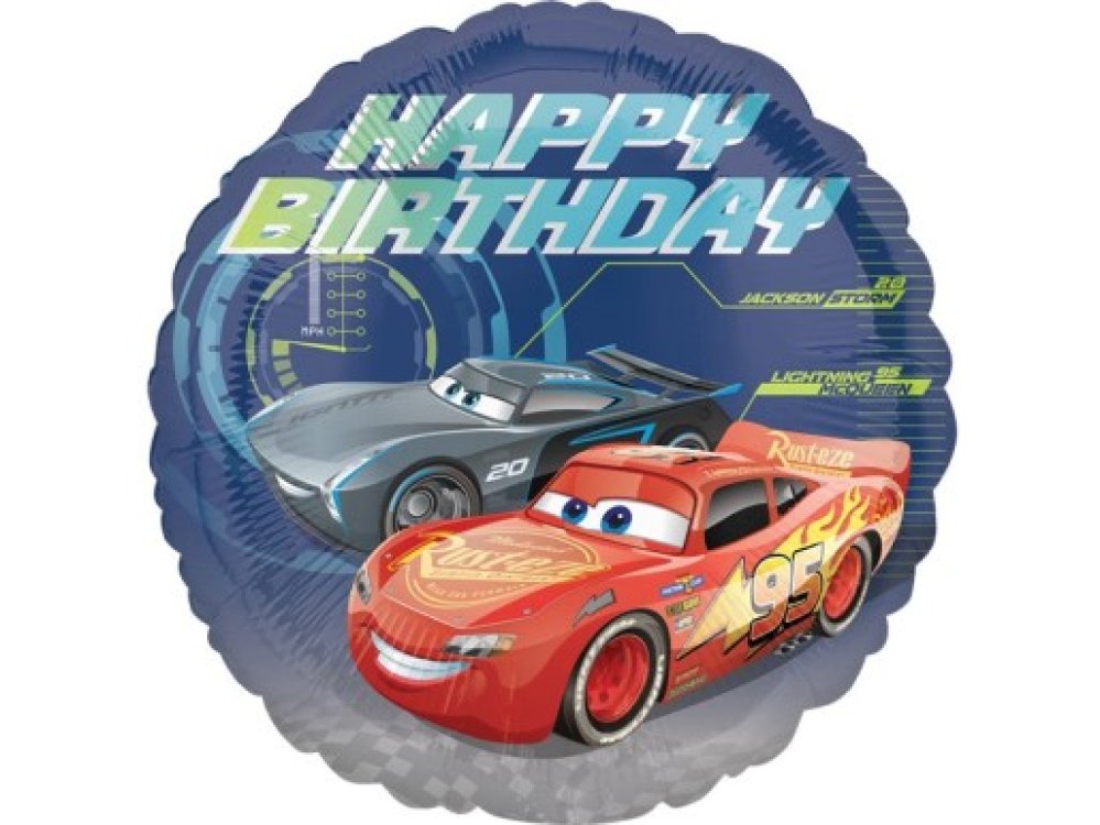 Cars Foil Μπαλόνι για Γενέθλια (43εκ)
