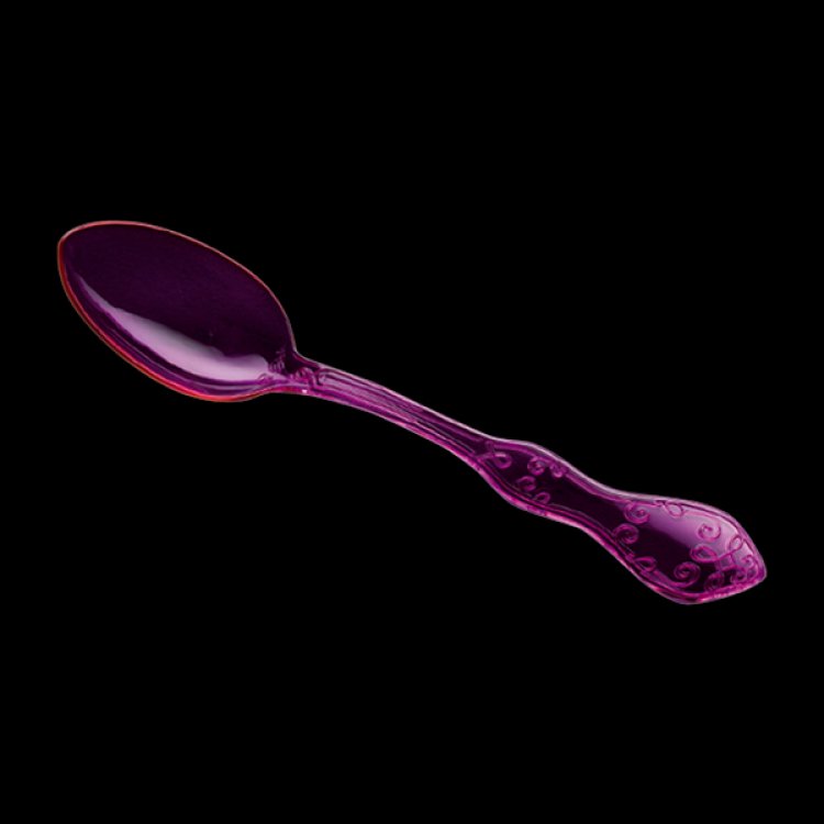 Chic Fuchsia Plastic Spoons Color Theme Party Supplies