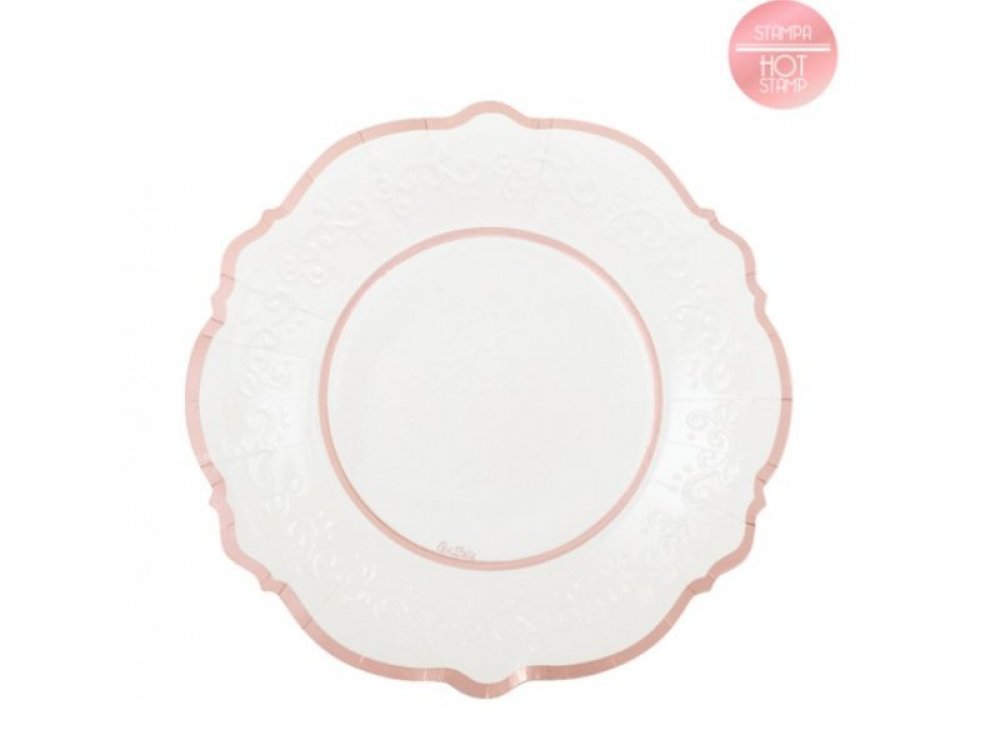 classic-small-paper-plates-with-rose-gold-foiled-print-color-theme-party-supplies-63982