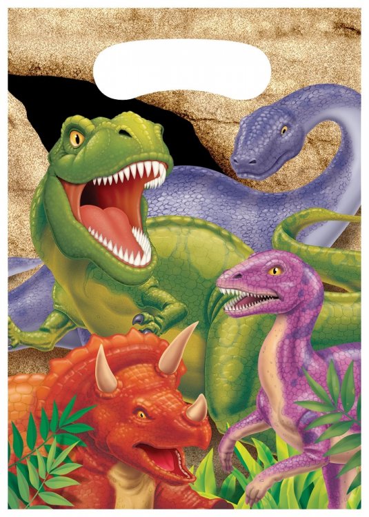 Dinosaures Favor bags 8/pcs