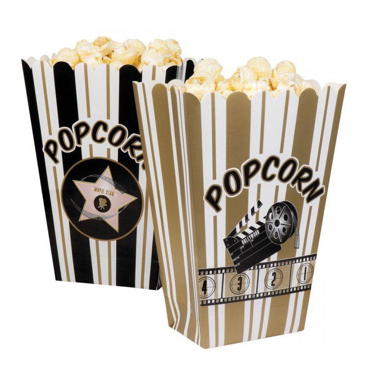 Hollywood Pop Corn boxes 4/pcs