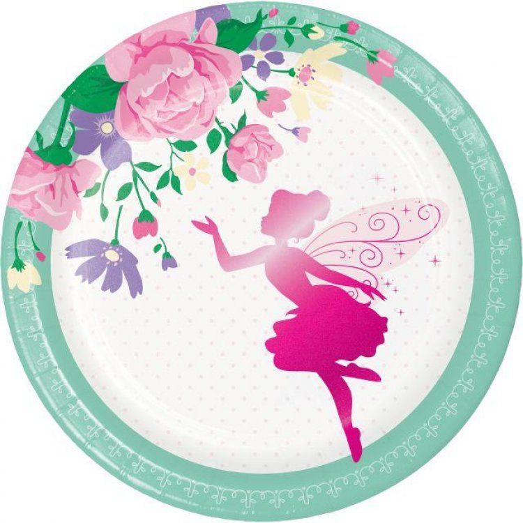 Fairy Sparkle Small Paper Plates 8/pcs