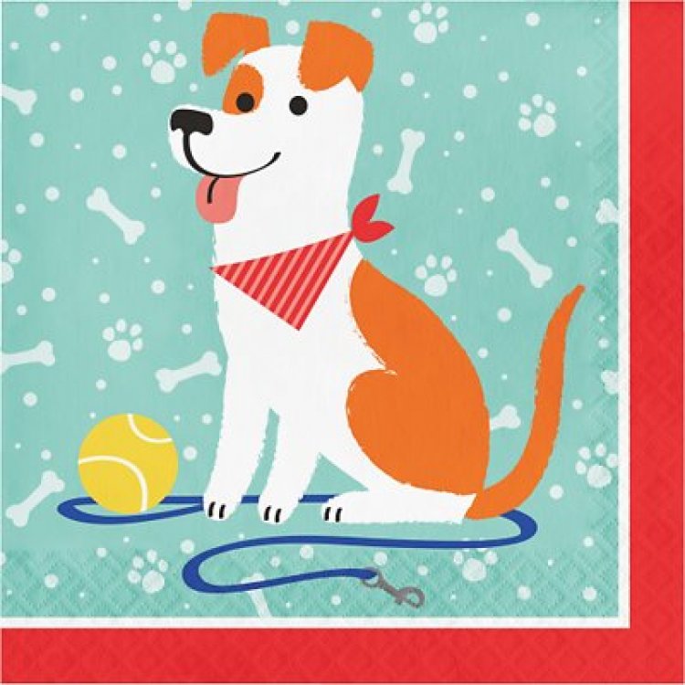 Dog Party luncheon napkins