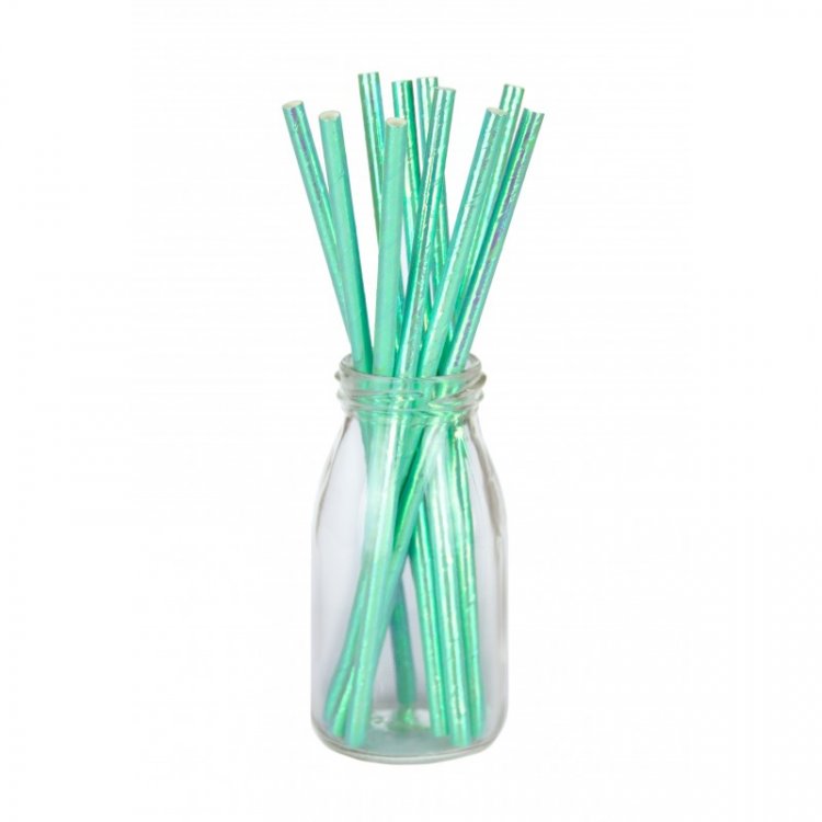 mint-iridescent-paper-straws-color-theme-party-supplies-502917