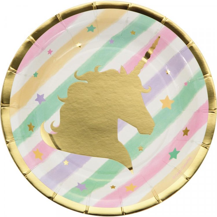 unicorn-with-stars-small-paper-plates-party-supplies-for-girls-336635