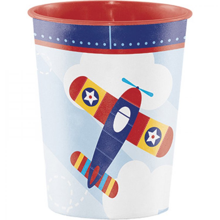 Mutlicolor Airplane Plastic Cup