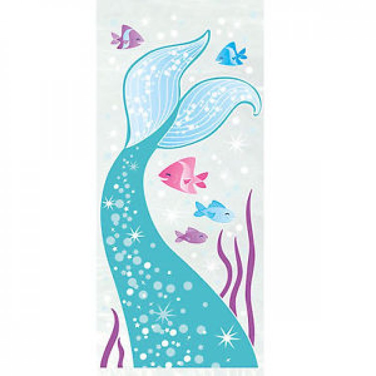 Mermaid Plastic Gift Bags (20pcs)