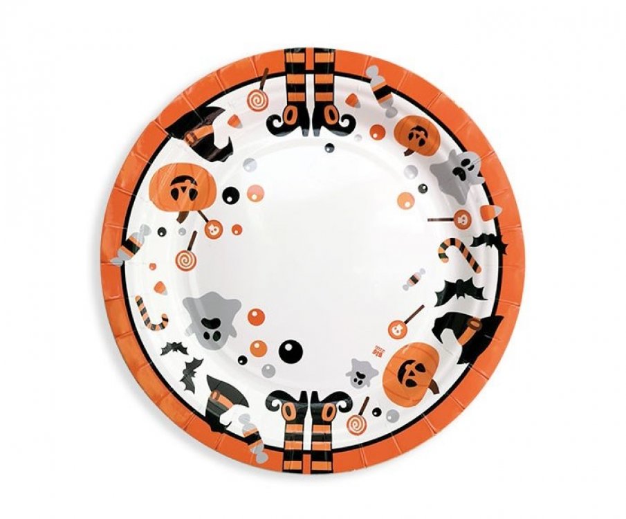 Halloween Big Party small paper plates