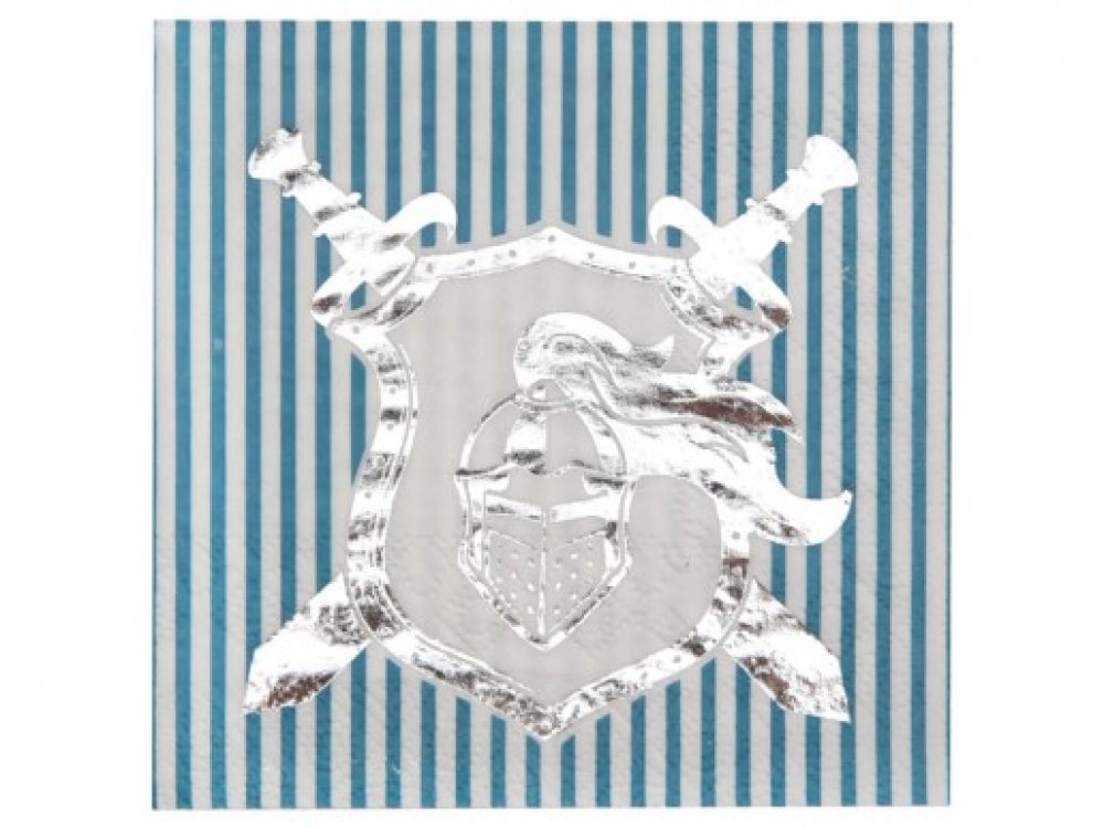 silver-foiled-knight-beverage-napkins-party-supplies-for-boys-7330