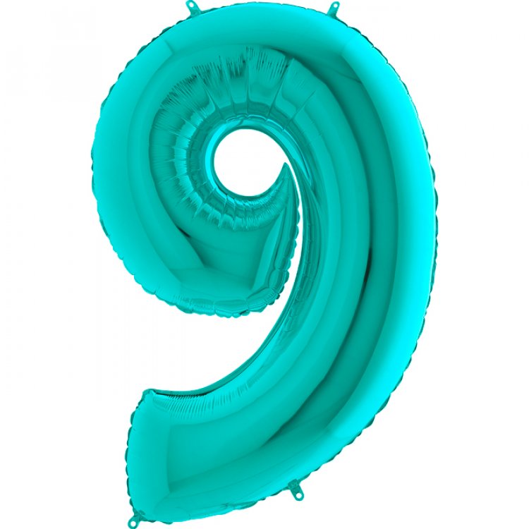 supershape-balloon-number-9-mint-green-for-party-decoration-179ti