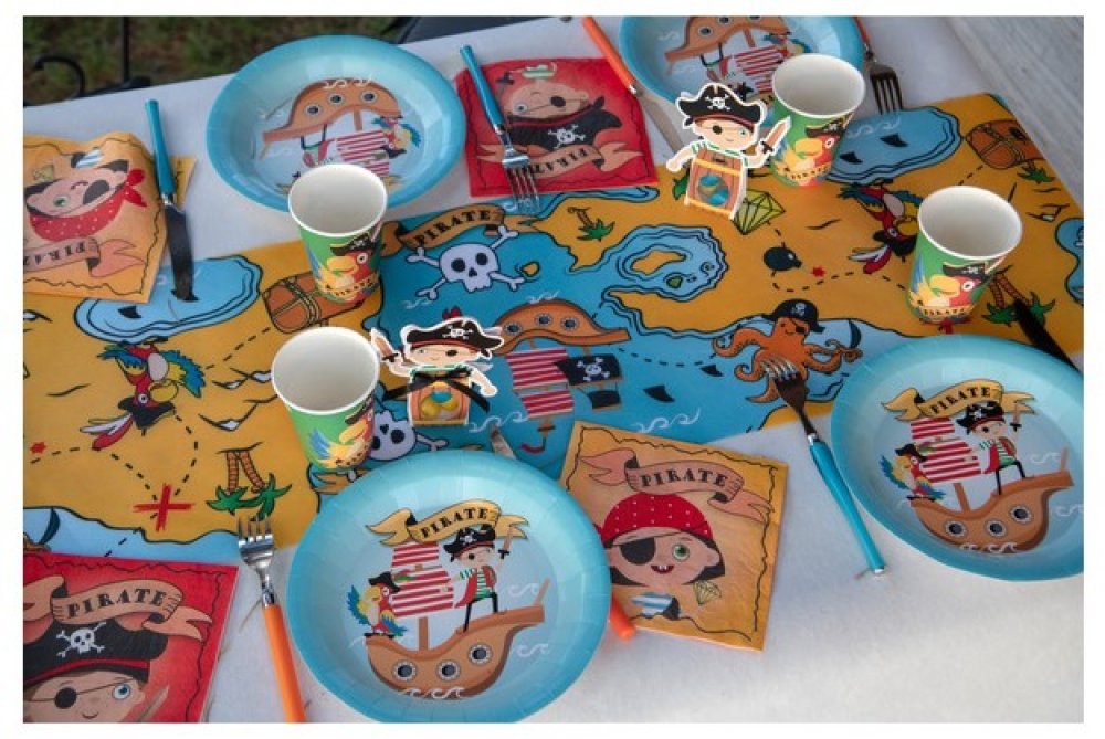 Pirate large paper plates party supplies for boys