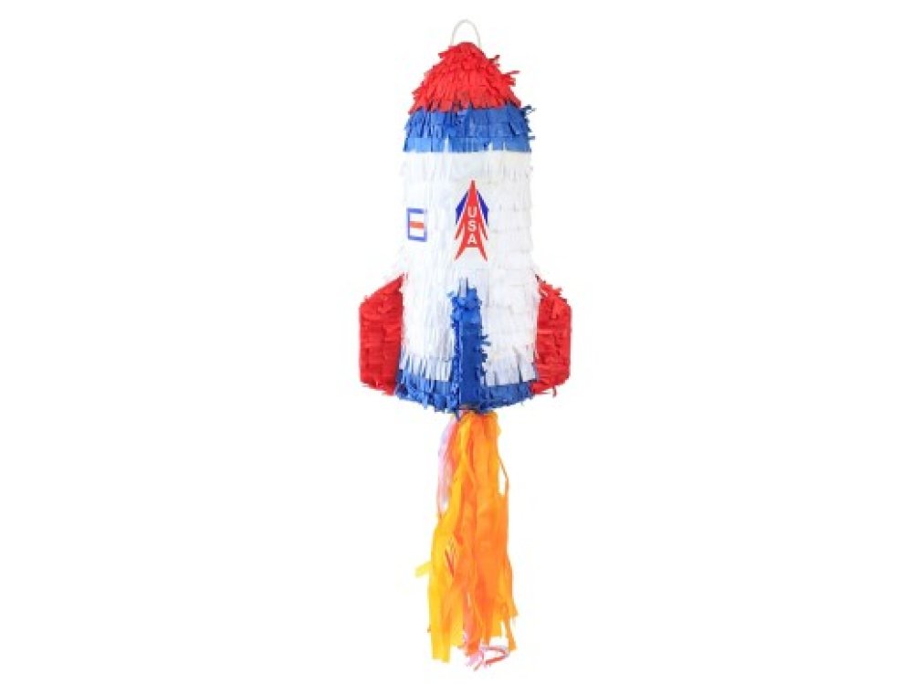 pinata-rocket-in-white-blue-and-red-color-for-space-party-theme-wmprak