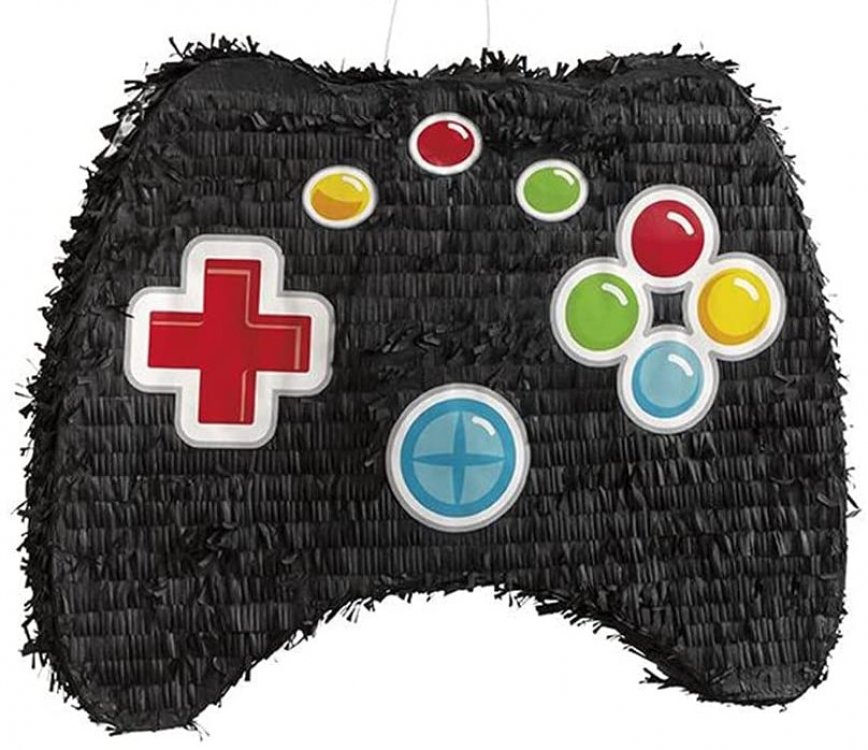Pinata in the shape of a video game controller