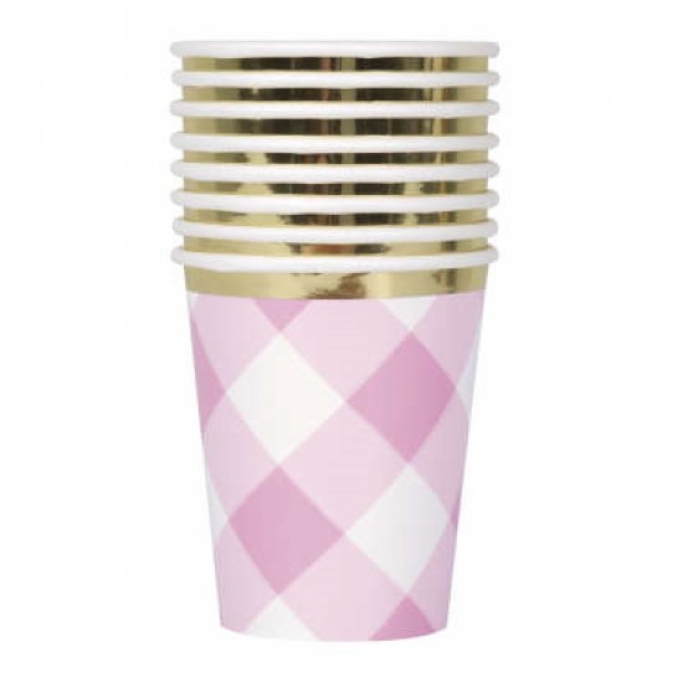 pink-gingham-paper-cups-party-supplies-74906