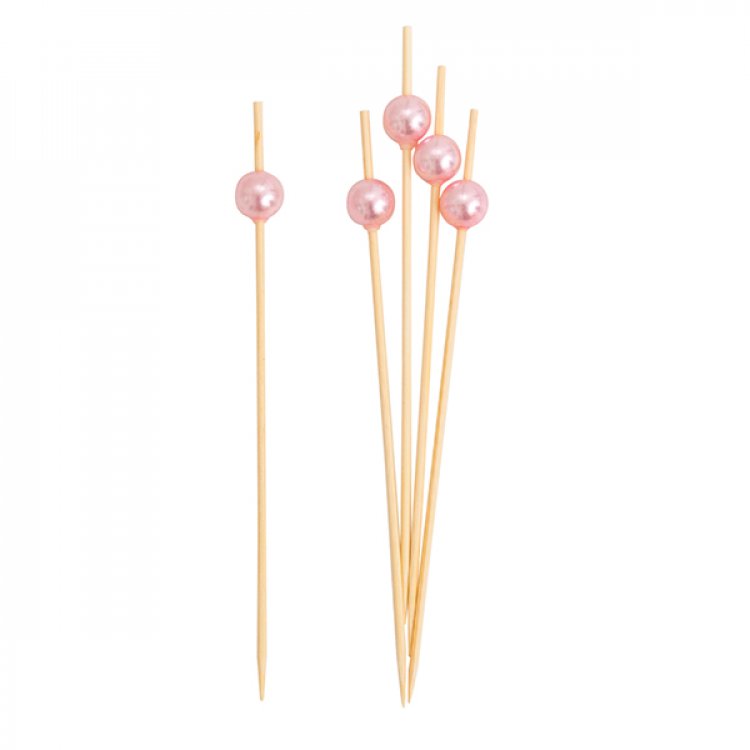 Pink Pearl Decorative Picks Party Accessories
