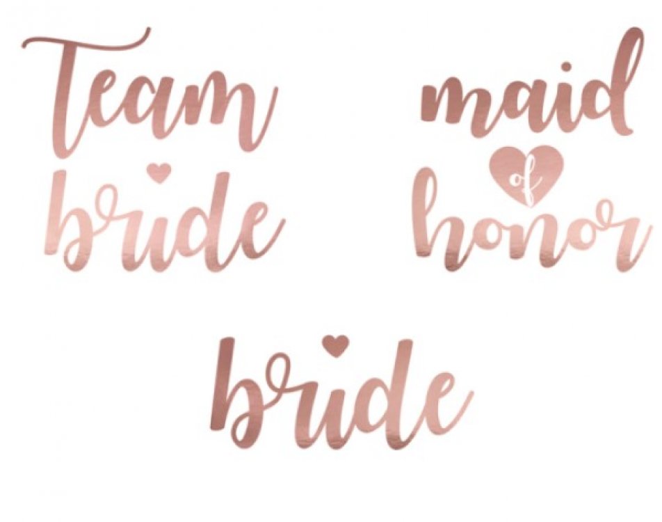 team-bride-rose-gold-tattoos-tat1019r