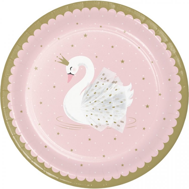 stylish-swan-large-paper-plates-party-supplies-for-girls-343834