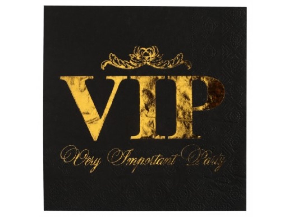 vip-black-luncheon-napkins-with-gold-foiled-print-san6685