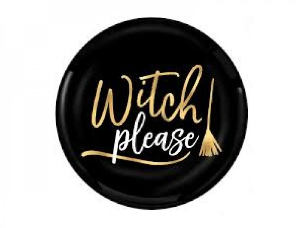 Witch Please Πλαστικά Μικρά Πιάτα 4τμχ