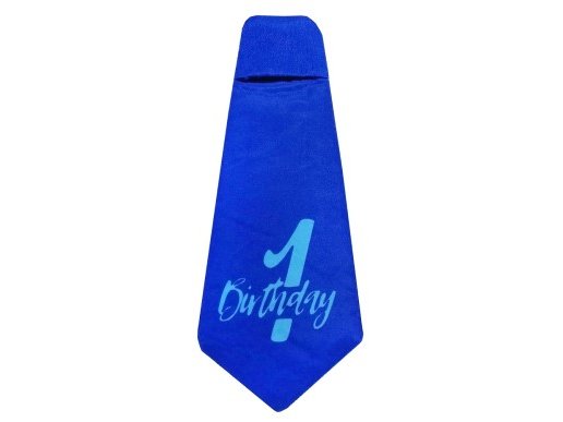 1st Birthday Μπλε Υφασμάτινη Γραβάτα για Τα Πρώτα Γενέθλια