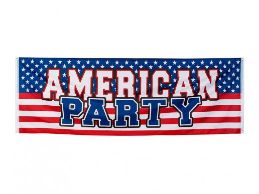 American Party fabric banner