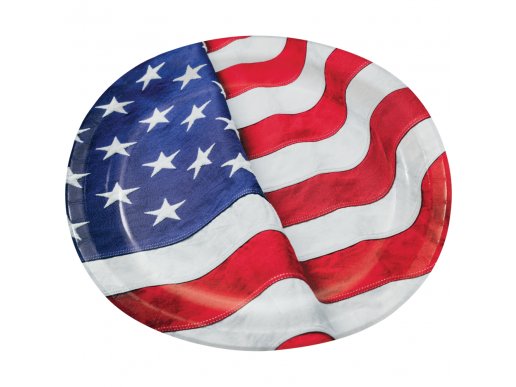 American party large oval shaped paper plates