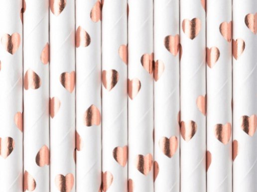 white-paper-straws-with-rose-gold-hearts-print-spp7m019rj