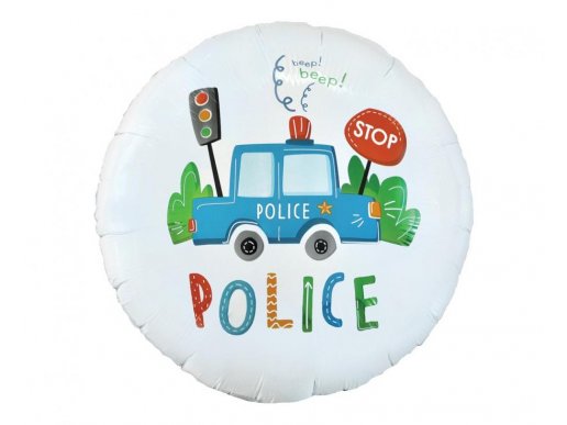 Police in action foil balloon 46cm