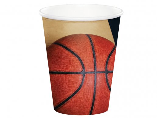 Basket in parquet paper cups 8pcs