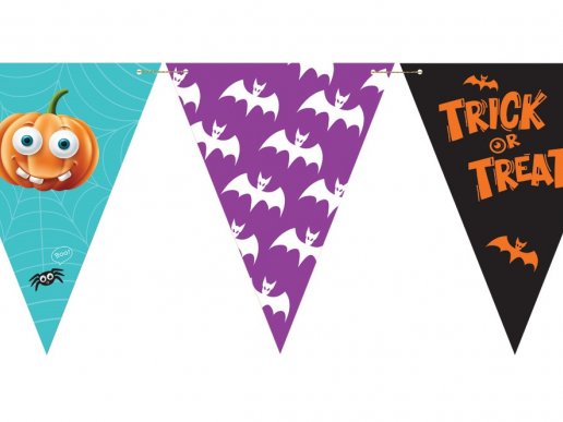 Boo Trick or Treat flag bunting