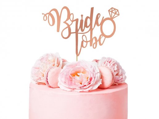 Bride to Be ροζ χρυσό αξεσουάρ για την τούρτα
