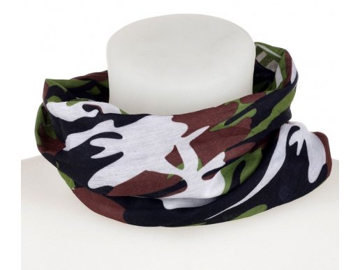 Camouflage neck tube scarf