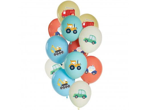 Λάτεξ μπαλόνια για πάρτυ με θέμα τα οχήματα από την κολεξιόν cars party