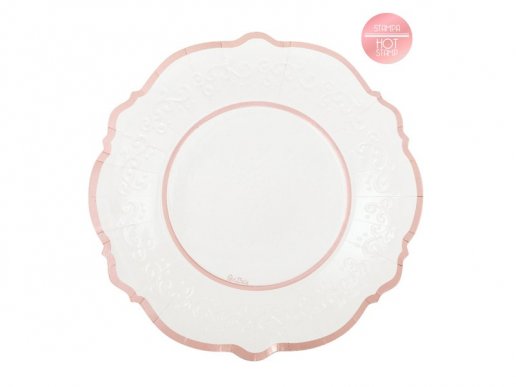 classic-large-paper-plates-with-rose-gold-foiled-print-color-theme-party-supplies-63981