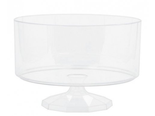 Clear color round shaped container 18cm