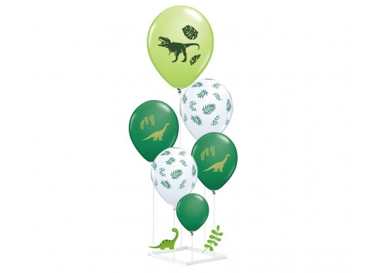 Δεινόσαυροι DIY μπουκέτο με μπαλόνια με αέρα 6τμχ