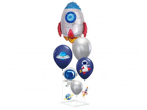 Διάστημα DIY μπουκέτο μπαλόνια με αέρα 6τμχ